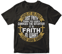 And its not just faith design Premium Cotton T-Shirt