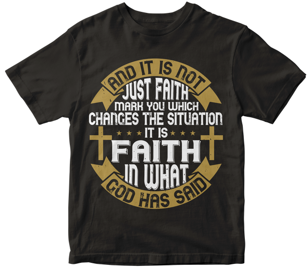 And its not just faith design Premium Cotton T-Shirt