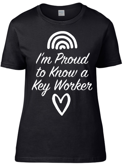 Proud To Know a Key Worker design Premium Cotton Ladies T-Shirt