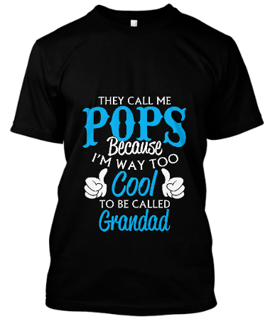 Pops Not Grandad design Premium Cotton T-Shirt