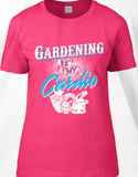 Gardening My Cardio design Premium Cotton Ladies T-Shirt